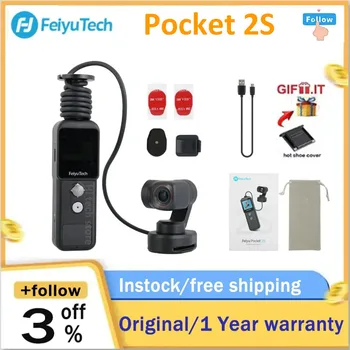 FeiyuTech Feiyu Pocket 2S 3-Осевая Карданная камера с разделенной конструкцией Магнитного основания 1/2, 5-дюймовый Сенсор с углом обзора 130 ° Ultra HD 4K