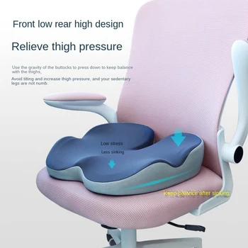Удобная подушка с эффектом памяти с медленным отскоком для сидячего образа жизни, облегчающая боль в копчике