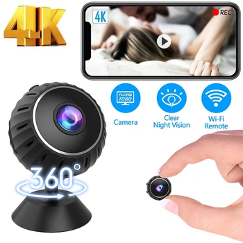 Мини-камера 1080P HD IP-камера Ночная версия Беспроводная защита видеонаблюдения Мини-Видеокамеры Камеры наблюдения Wifi-камера