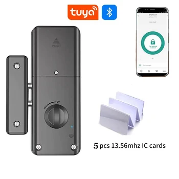 Tuya Smart Locker IC Card Клавиатура Невидимый Дверной замок Bluetooth Выдвижной ящик Беспроводной Без дрели Скрытый электронный дверной замок