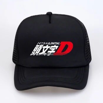 AE86 Японское аниме Initial D Бейсболка Мужская Летняя Крутая Сетчатая Дышащая Шляпа дальнобойщика Homme Racing Drift Car Графические шляпы