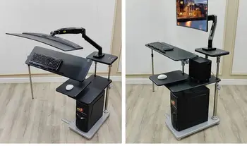 Компьютерный стол, настольный прикроватный столик, подъемный стол, ленивый стол, механический кронштейн