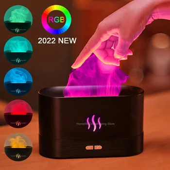 2023 Новый Увлажнитель воздуха Flame USB-аромадиффузор для создания ароматического тумана в помещении, диффузоры эфирных масел для дома, гостиной, офиса