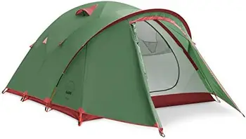 Походная палатка Сверхлегкая для 4 человек, легкие кемпинговые палатки для 4 человек, походные палатки с двухслойным алюминиевым каркасом