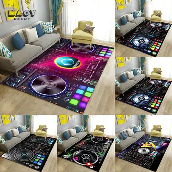 Музыкальный экран 3D DJ, клавиатура, ковер для гостиной, современное украшение дома, ковры для спальни, детские ковры, коврик для декора игровых комнат