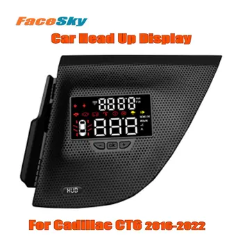 FaceSky HUD Автомобильный Головной Дисплей Для Cadillac CT6 2016-2022 Автомобильные Электронные Аксессуары Проектор Лобового Стекла С Видом спереди