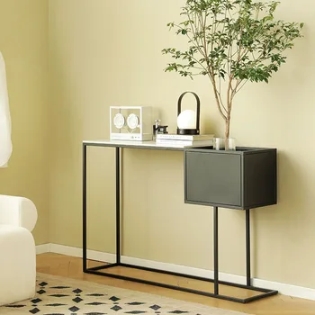 Металлический дизайн Приставного столика в скандинавском эстетическом минималистичном стиле, черные журнальные столики, Простая мебель для гостиной премиум-класса Mesa Auxiliar