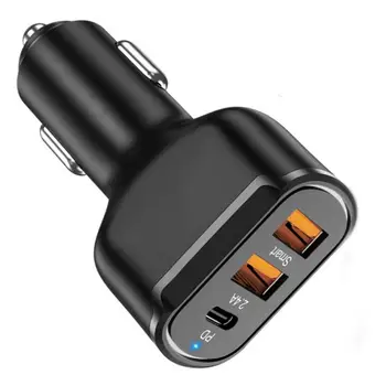 Автомобильное зарядное устройство USB C, автомобильное зарядное устройство мощностью 30 Вт, быстрая зарядка PD, Быстрое автомобильное зарядное устройство USB, адаптер, совместимый с мини и металлом, для смартфонов, спорта.