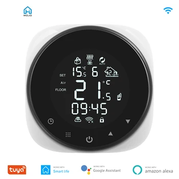 HIMOJO Wifi Умный термостат для водяного/электрического пола, Газовый котел, Пульт дистанционного управления температурой, Поддержка Alexa Google Home