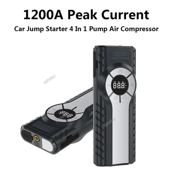 12000mAh Car Jump Starter Power Bank 12V Автоматическое Пусковое Устройство 1200A Car Booster Battery Аварийный Стартерный Аккумулятор для Автомобиля 8.5/6L